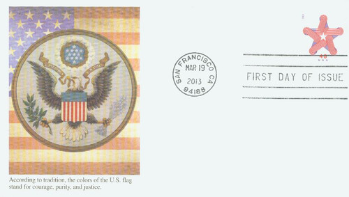 4749 FDC - 2013 46c Patriotic Star