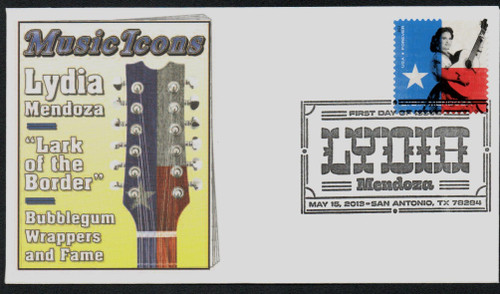 4786 FDC - 2013 First-Class Forever Stamp - Music Icons: Lydia Mendoza