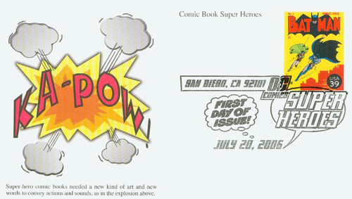 4084o FDC - 2006 39c DC Comics Super Heroes: Cover of Batman