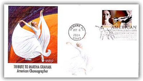 3840 FDC - 2004 37c American Choreographers: Martha Graham