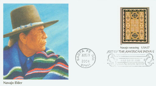 3873h FDC - 2004 37c Art of the American Indian: Navajo Weaving