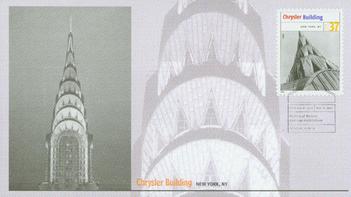 3910b FDC - 2005 37c Modern American Architecture: Chrysler Building