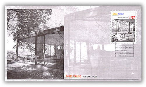 3910h FDC - 2005 37c Modern American Architecture: Glass House