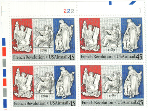 C120 PB - 1989 45c French Revolution Joint Issue with France
