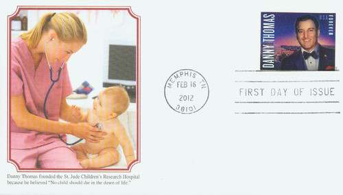 4628 FDC - 2012 First-Class Forever Stamp - Danny Thomas