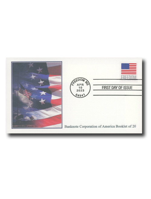 5791 FDC - 2023 First-Class Forever Stamp - US Flags (BCA Booklet)