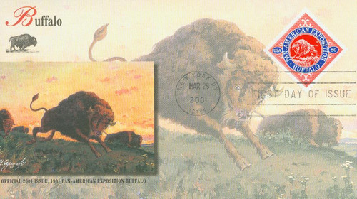 3505d FDC - 2001 80c Buffalo