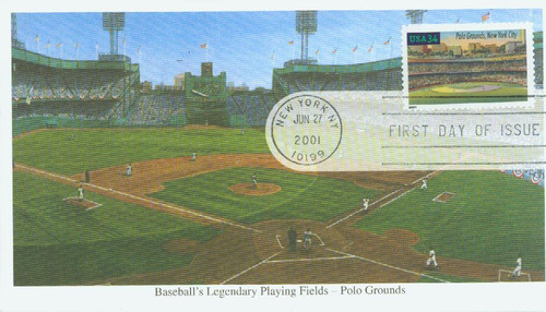 3514 FDC - 2001 34c Legendary Baseball Fields: Polo Grounds