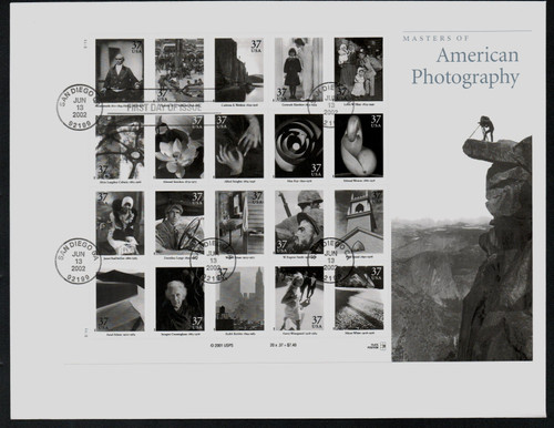 3649 FDC - 2002 37c Masters of American Photography, s/a