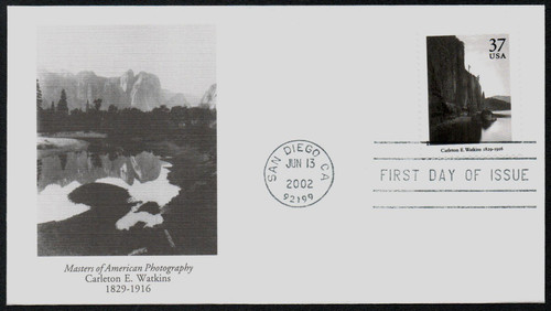 3649c FDC - 2002 37c Masters of American Photography: Carleton E. Watkins