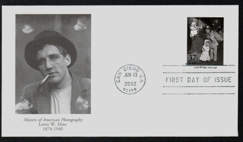 3649e FDC - 2002 37c Masters of American Photography: Lewis W. Hine