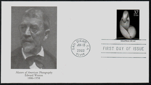 3649j FDC - 2002 37c Masters of American Photography: Edward Weston