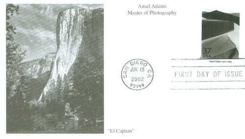 3649p FDC - 2002 37c Masters of American Photography: Ansel Adams