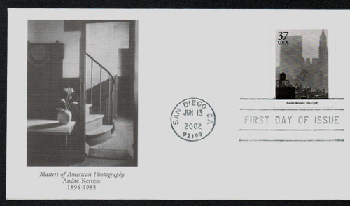 3649r FDC - 2002 37c Masters of American Photography: Andre Kertesz