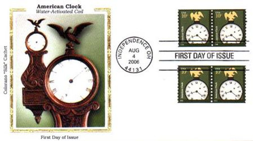 3762 FDC - 2006 10c American Clock