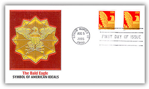 3800a FDC - 2005 ND (25c) Presorted Red Eagle Coil FDC