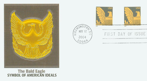 3844 FDC - 2004 25c Gold Eagle with Gray Background