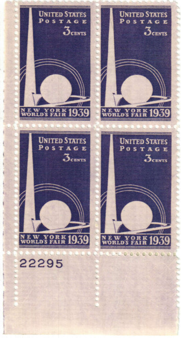 853 PB - 1939 3c New York World's Fair