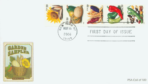 4003-07 FDC - 2006 39c Crops of America, coil