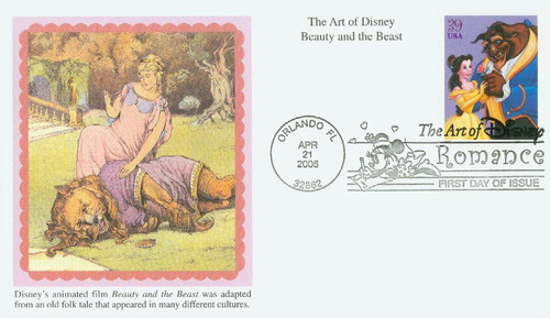 4027 FDC - 2006 39c The Art of Disney Romance: Beauty and the Beast