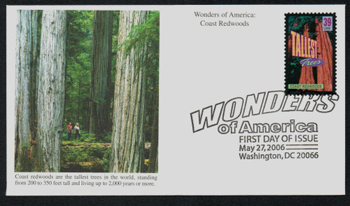 4063 FDC - 2006 39c Coast Redwoods, Tallest Trees