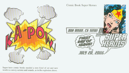 4084c FDC - 2006 39c DC Comics Super Heroes: Wonder Woman
