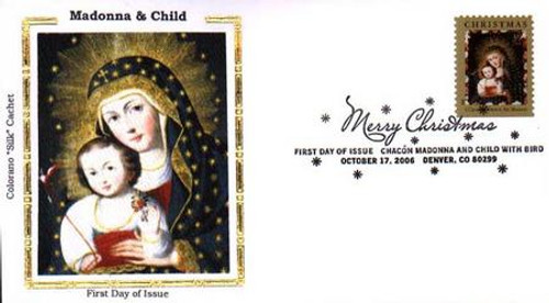 4100 FDC - 2006 39c Traditional Christmas: Madonna and Child with Bird