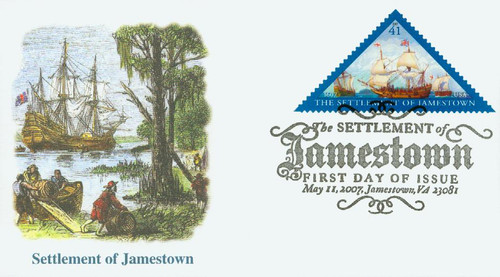 4136 FDC - 2007 41c Settlement of Jamestown