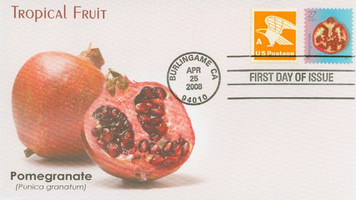 4253 FDC - 2008 27c Tropical Fruit: Pomegranate