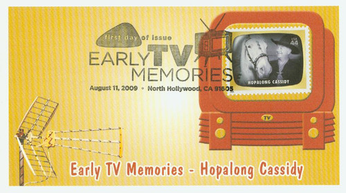 4414g FDC - 2009 44c Early TV Memories: Hopalong Cassidy