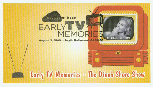 4414i FDC - 2009 44c Early TV Memories: The Dinah Shore Show