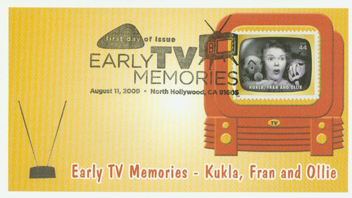 4414k FDC - 2009 44c Early TV Memories: Kukla, Fran and Ollie