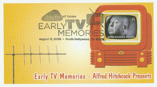 4414o FDC - 2009 44c Early TV Memories: Alfred Hitchcock Presents