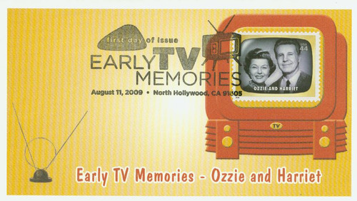 4414q FDC - 2009 44c Early TV Memories: Ozzie and Harriet