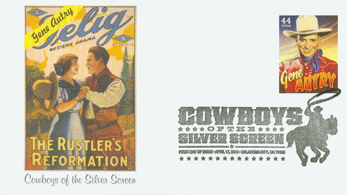 4449 FDC - 2010 44c Cowboys of the Silver Screen - Gene Autry