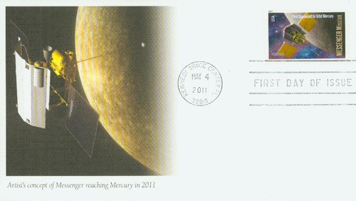 4528 FDC - 2011 First-Class Forever Stamp -  Space Firsts: Messenger