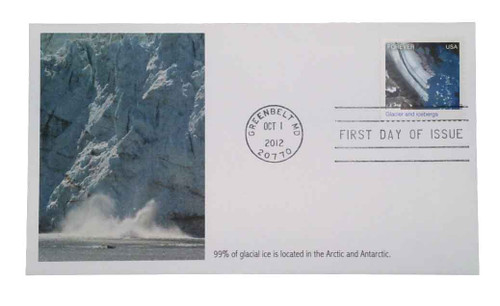 4710a FDC - 2012 First-Class Forever Stamp - Earthscapes: Glacier and Icebergs