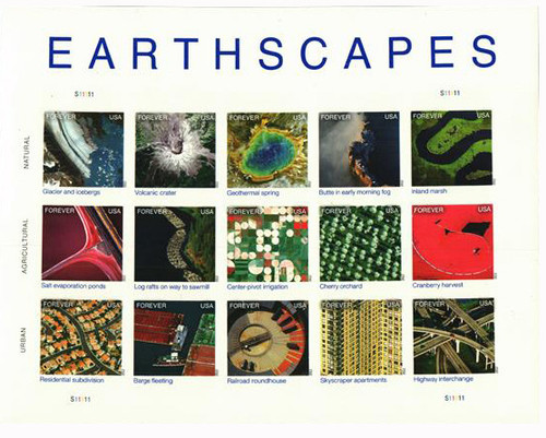4710p FDC - 2012 First-Class Forever Stamp - Imperforate Earthscapes