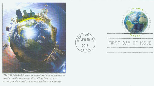 4740 FDC - 2013 Global Forever Stamp - Earth