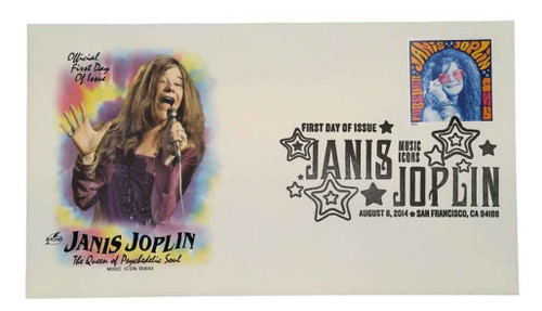 4916 FDC - 2014 First-Class Forever Stamp - Music Icons: Janis Joplin