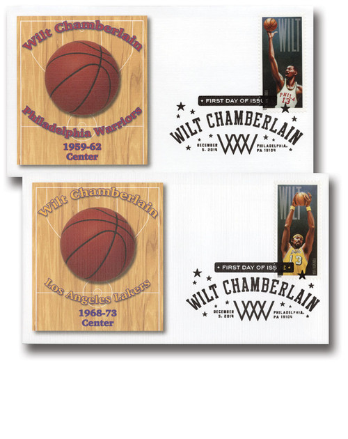 4950-51 FDC - 2014 First-Class Forever Stamp - Wilt Chamberlain (1936-1999)