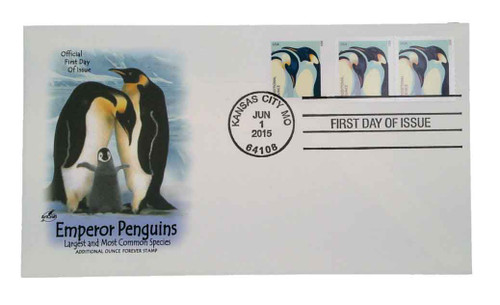 4989-90 FDC - 2015 22c Penguins, set of 2 stamps