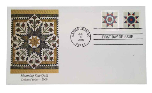 5098-99 FDC - 2016 25c Star Quilts