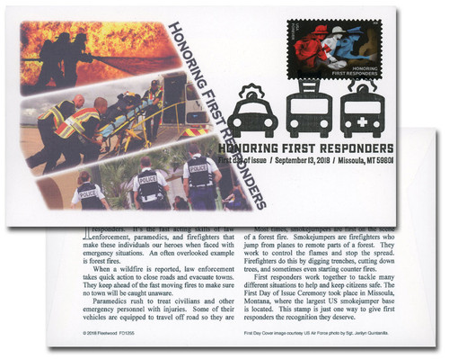 5316 FDC - 2018 First-Class Forever Stamp - Honoring First Responders