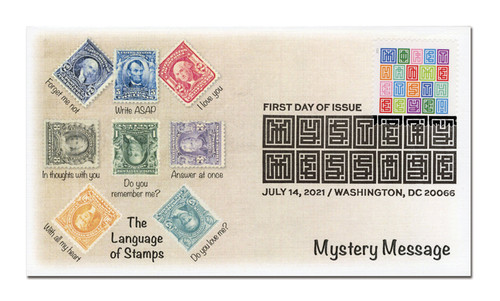 5614 FDC - 2021 First-Class Forever Stamp - Mystery Message