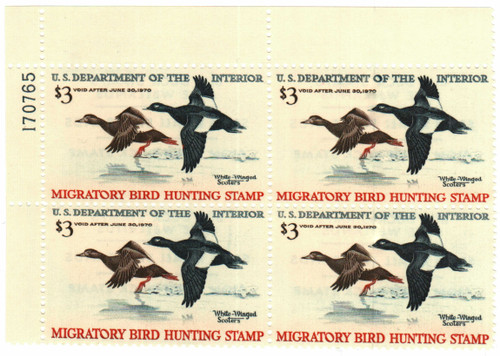 RW36 PB - 1969 $3.00 Federal Duck Stamp - White-Winged Scoters