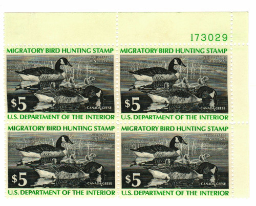RW43 PB - 1976 $5.00 Federal Duck Stamp - Canada Geese