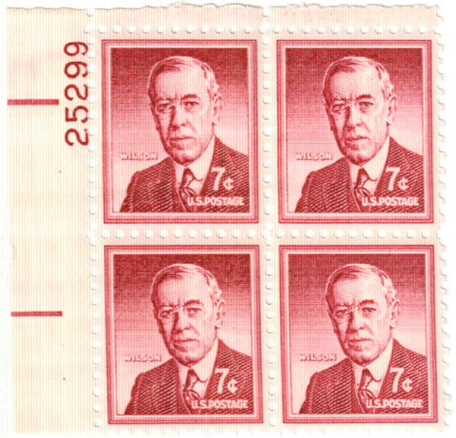 1040 PB - 1956 Liberty Series - 7¢ Woodrow Wilson