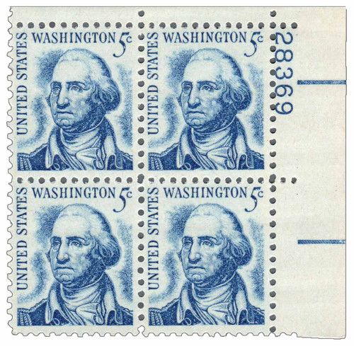 1283 PB - 1966 5c Prominent Americans: George Washington
