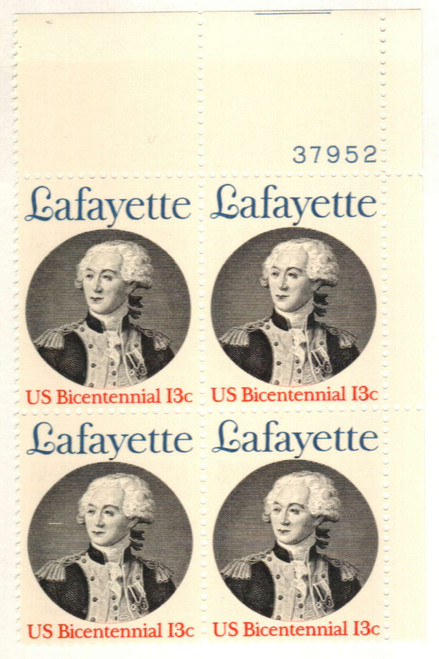 1716 PB - 1977 13c Marquis de Lafayette